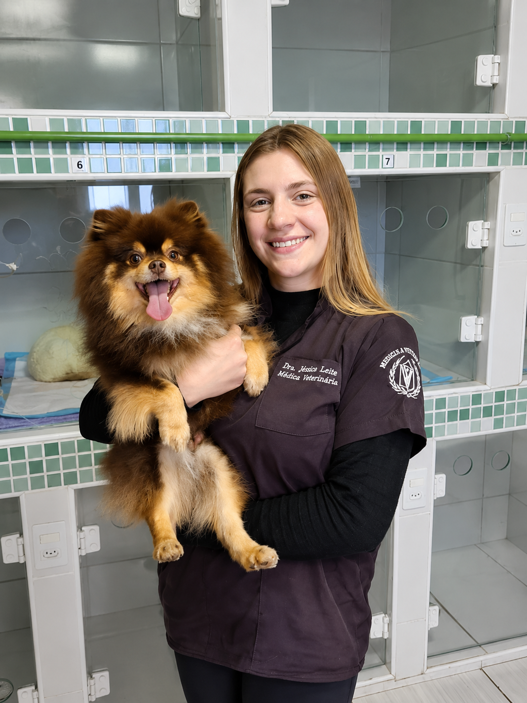Dra. Belkis Luiza D. Bonfai — médica veterinária e responsável pelo internamento na Clínica São Francisco em Guarulhos